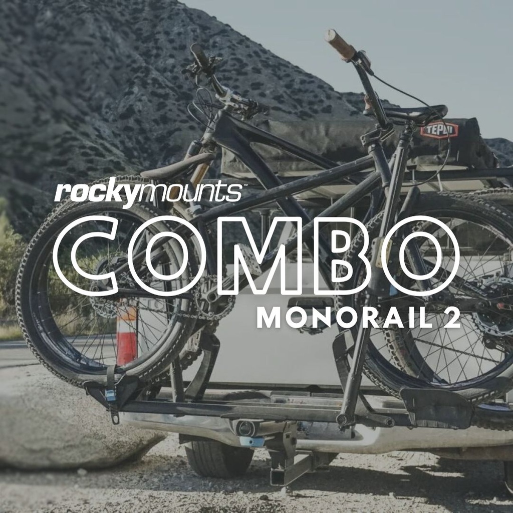 ROCKYMOUNTS RACK DE TIRON MONORAIL 2" COMBO PARA 3 BICIS 