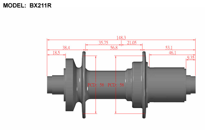 PAR DE MAZAS BITEX BX211 BOOST 15X110MM/12X148MM BODY MICROSPLINE AZUL 28H (EZO)