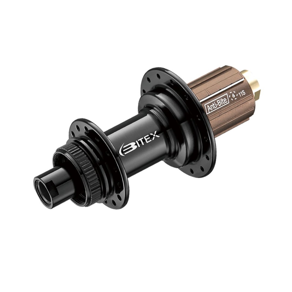 MAZA TRASERA GRAVEL BITEX ´23 BX108R DISC CL 12x142MM NEGRA 32H "J" HG