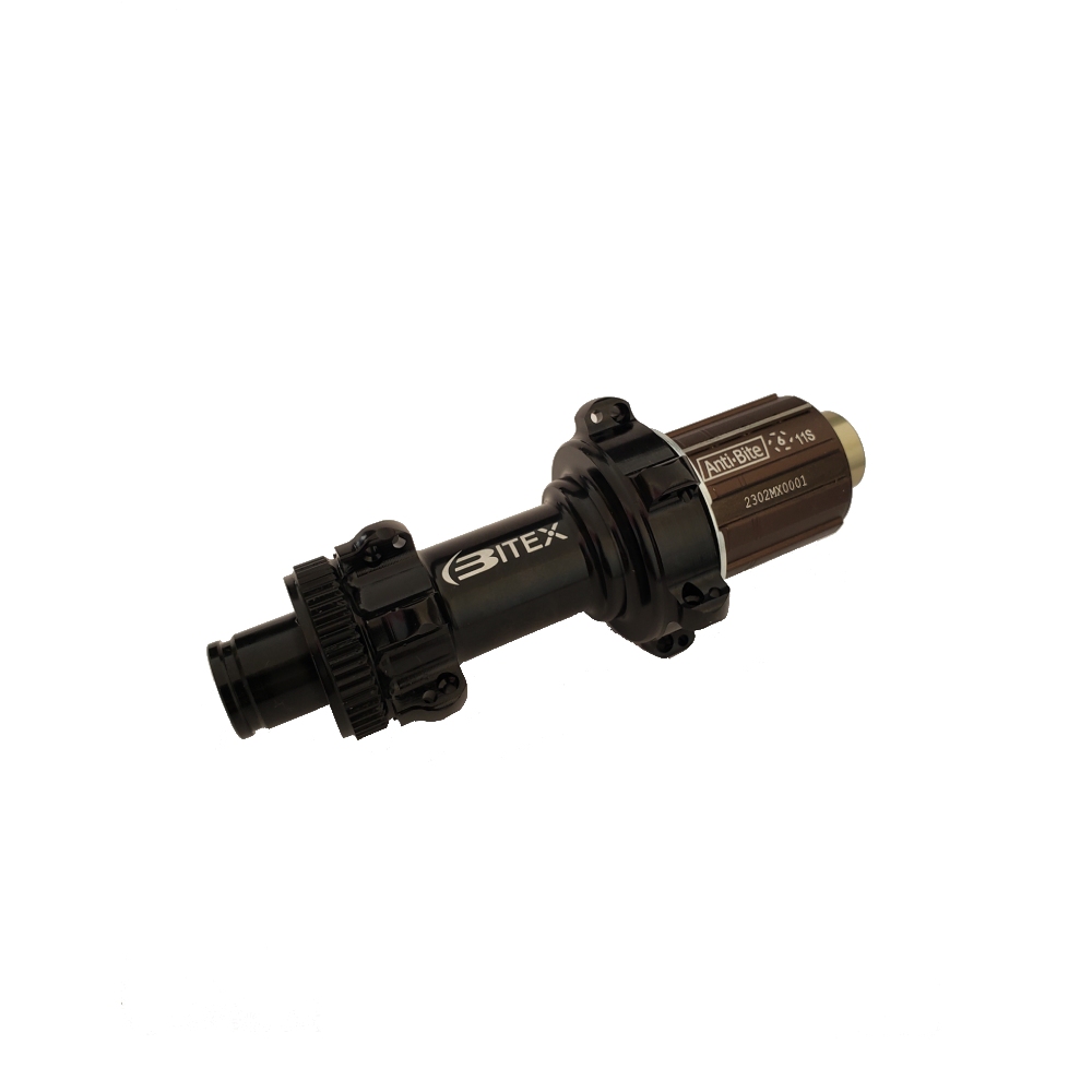 MAZA TRASERA RUTA/GRAVEL BITEX ´23 BX315R DISC CL 12x142MM NEGRA 24H "Straight Pull" HG
