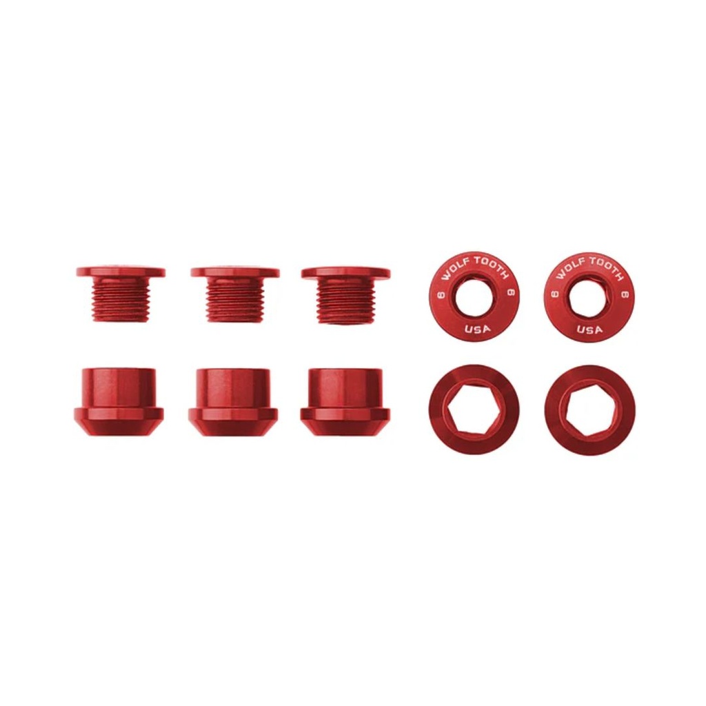 WOLFTOOTH JGO. 5 TORNILLOS/TUERCAS PARA PLATO