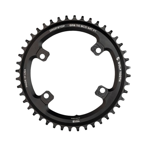 [WT-SH11046-GR] WOLFTOOTH MONOPLATO BCD110X46T NEGRO SHIMANO GRX