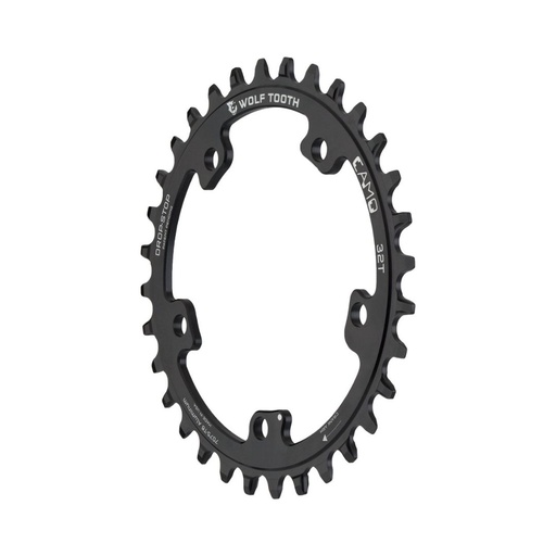 [WT-ELP-CAMO-AL34] WOLFTOOTH MONOPLATO OVALADO CAMO 34T NEGRO