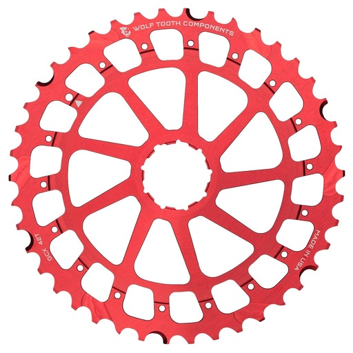 [WT-GCX42RED] WOLFTOOTH ENGRAN CASS 11V GC 42T ROJO P/SRAM XD