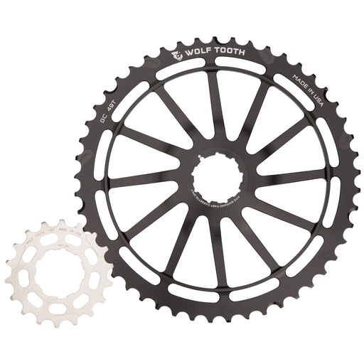 [WT-GC49-BLK-SH] WOLFTOOTH KIT ENGRAN 11V 49T/18T NEGRO P/SHIMANO (SLX-XT-XTR)