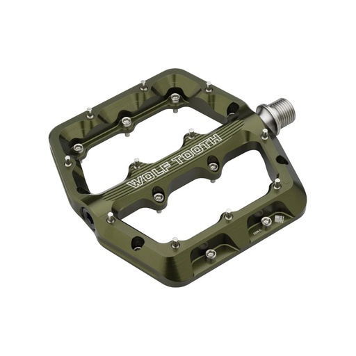 [WT-PDL-WF-LG-OLV] WOLFTOOTH PEDAL WAVEFORM VERDE OLIVA TALLA GRANDE (112MMX106MM)