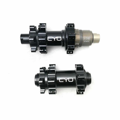 [BX-CBX401FR28B-X] JUEGO DE MAZAS BITEX BX401 28H STRAIGHT PULL 15X100 Y 12X142 XD NEGRO CON LOGO CYO