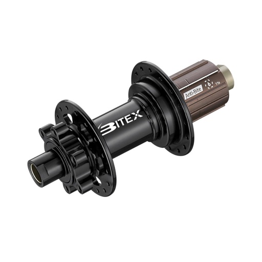 [BX-23BX211RN28-HG/END] MAZA TRASERA MTB ENDURO BITEX ´23 BX211 6B BOOST 12x148MM NEGRA 28H "J" HG (CrMo)