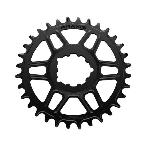[PS-32-NW900] MONOPLATO PRAXIS MTB 32T MONTAJE DIRECTO "SRAM 3T" (0 MM OFFSET) N/W(10/11/12V) NEGRO