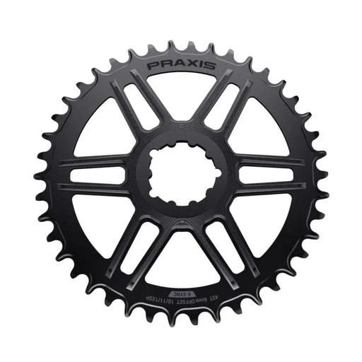 [PS-48-NW0001] MONOPLATO PRAXIS GRAVEL/RUTA 48T MONTAJE DIRECTO "SRAM 3T" NEGRO N/W(10/11/12V)